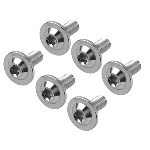 Image of Titanium Torx Head M6 x15 20mm Bolt Screw for Bicycle Motorcycle Car Modification Pack of 6 (Normal Titanium, M6x15mm)