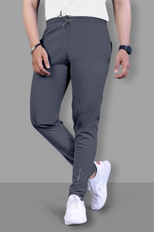 Image of NoseQueen Regular Track Pants for Man | Men Trackpant | Night Pants for Man with with Zippered Pockets, Drawstring Waist