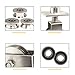 GDHY Heavy Duty Sliding Gate Wheels Stainless Steel V Groove Caster Spring Loaded Track Caster Wheel 68mm Rolling Gate Wheels Loading Capacity 550 Lbs