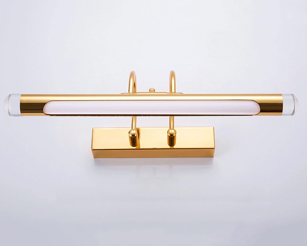 Applique da parete a LED da 6/12 W, lampade da bagno moderne, illuminazione da toeletta dorata for tavolo da toeletta, bagno di servizio(2700-3000Kwarm light,6W)