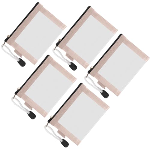 Mini sac en maille nylon zippé pour clés cartes et pièces de monnaie Classycoo lot de 5