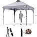 ABCCANOPY Outdoor Pop up Canopy Tent, 10x10 Instant Portable Canopy for Camping, Beach, Backyard,Gray