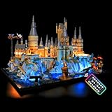 LED Lighting Kit for Lego 76419 Hogwarts Castle and Grounds, Magical Lighting for Harry Potter Castle Display (Lights Only, No Model) - RC Version