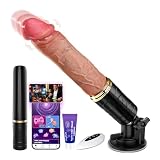 Cacuola Vibrator Dildo, 7x7 Starke Stoßfunktion Vibration für Frauen