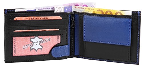 Preisvergleich Produktbild Monopol Herren Geldbörse aus Echtleder, 12 x 9 cm