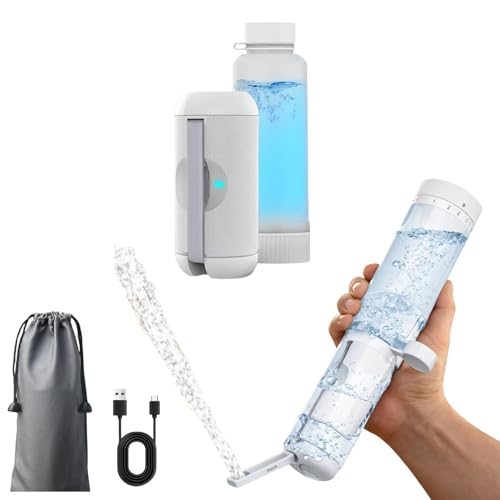 DUROVIA Portable Bidet for Travel Rechargeable High Pressure Electric Travel Bidet with 500ml Built-In Water Tank Handheld Bidet Sprayer Portable Shattaf شطاف محمول شطاف المسافر (JP-500)