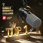 FIFINE K688 Podcast Microphone Kit, USB/XLR Dynamic Microphone with Boom Arm for PC/XLR Mixer, Gaming Mic with Mute Button, Headphone Jack for Vocal, Voice-Over, Streaming, Music Recording -K688CT - Image 2