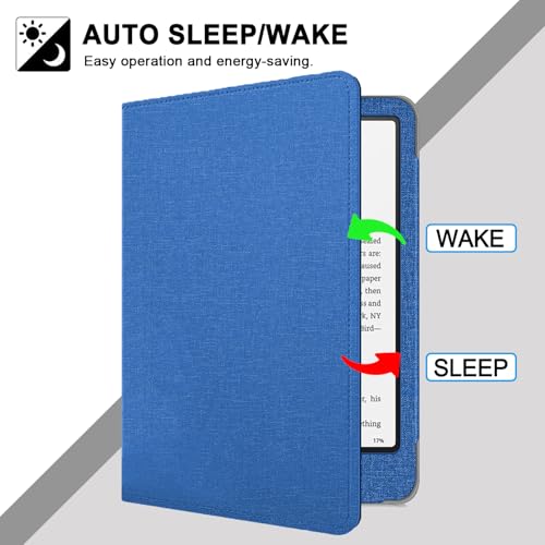 TOKILO Hülle für 7 eReader (12. Generation) - 2024 und Colorsoft Signature Edition (1. Generation 2024), Kickstand Schutzhülle mit Auto Sleep/Wake Funktion und Handschlaufe (K4)