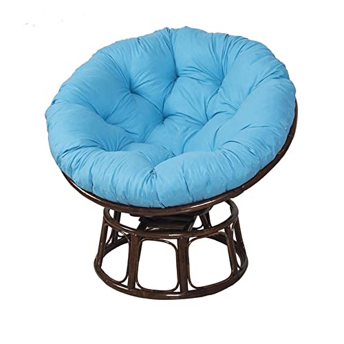 Morbuy Hanging Egg Chair Cushions Cover, Soft Comfy Microfiber Round Seat Cushions for Home Cushions Patio Sofa Indoor Outdoor Décor (sky blue,80x80CM)