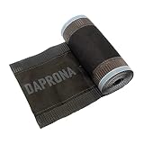 DAPRONA Firstband Alu 5m Anthrazit 1 Rolle - 150mm, Firstrolle, Gratband, Rollfirst, Dachabdichtung, Dachbelüftungsband