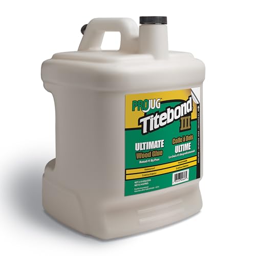 Image of Titebond III Ultimate Wood Glue PROJug 2.15 Gal. - Premium Professional Woodworking Adhesive, Waterproof, Strong Initial Tack, Interior /Exterior Use, Easy Water Cleanup - 14109