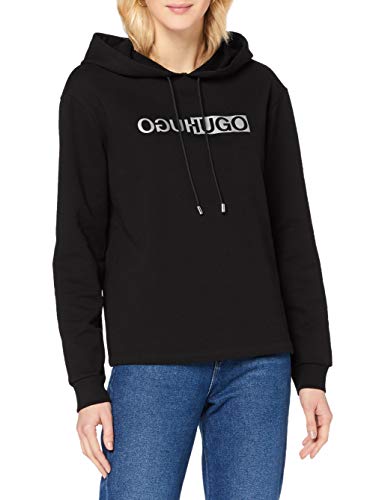 Preisvergleich Produktbild HUGO Damen Nemolia_2 10231132 01 Kapuzenpullover, Black1, XXL