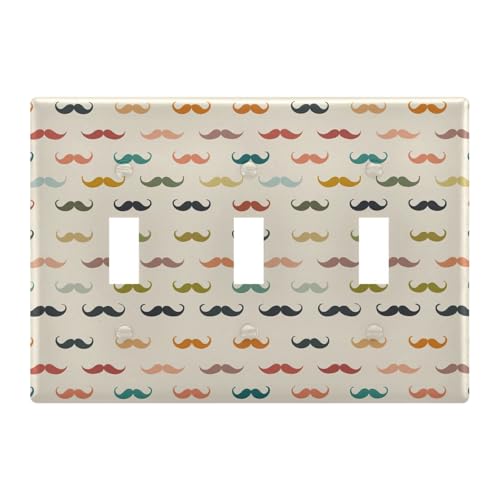 Light Switch Cover Wall Plates for Electrical Outlets 3 Gang 202b5338