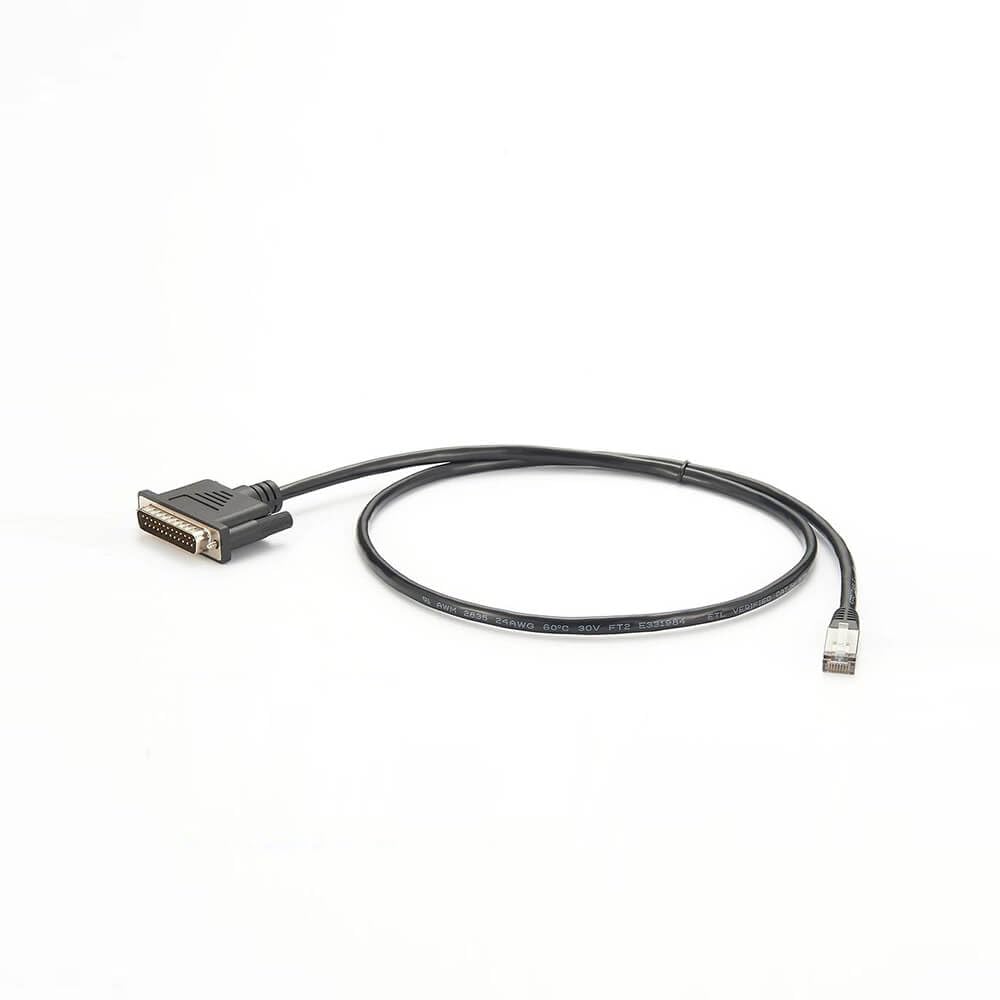 Câble de console modem Ethernet mâle DB25 mâle vers RJ45 1M