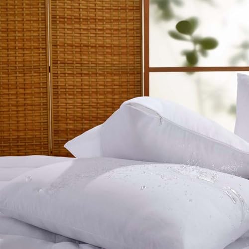 Kit 4 Capas Protetoras de Travesseiro Repelente a Líquidos Antial...