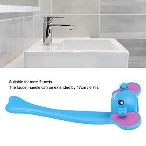 Image of Faucet Handle Extender, Faucet Extender Sink Handle Extender Faucet Extension Attachment for Toddlers Kids Babies Blue