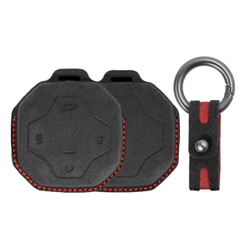 Coque de clé pour Chery Jetour T2 2023 2024 en daim noir 4 boutons