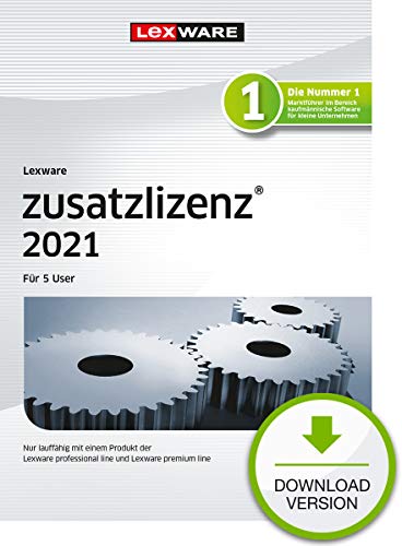 Lexware zusatzlizenz 2021 für 5 User Download Jahresversion (365-Tage) | 5 User | PC | PC Aktivierungscode per Email