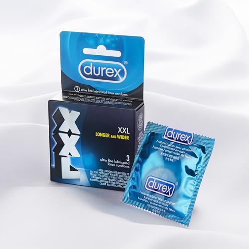 Durex XXL Extra Large Lubricated Condoms, 3 Count - Thumbnail 5