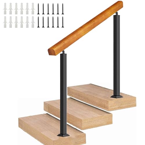 Rambarde d'escalier extérieure en métal ajustable de 1 à 4 marches
