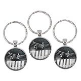 Joyas de de vidrio: hechas con material, son duraderas para un uso prolongado, colgante de piano