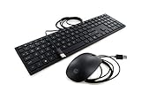 HP Lifestyle TPC-P001K 928923-001 USB Wired PC Black Keyboard with Mouse
