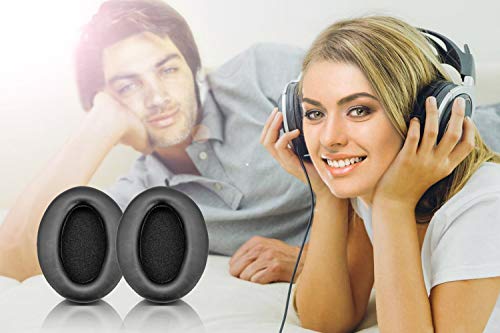 Repuesto Almohadillas para Oído Compatible con MDR-NC60 NC60 Auriculares con Cancelación de Ruido (Almohadillas Negras) miniatura 2