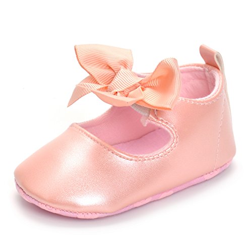 Estamico Zapatos Primeros Pasos bebé Ballet niñas Rosa 0-6 Meses