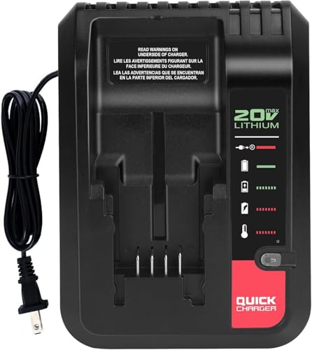 JYJZPB PCC692L 20V Battery Charger for Porter-Cable 20V Lithium Battery