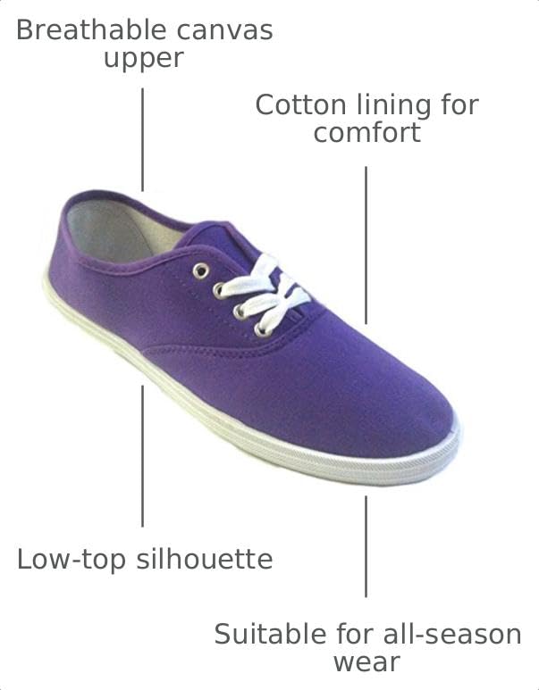 Image of Shoes8teen Womens Canvas Decks Sneakers 18 Colors Available | Casual Shoes