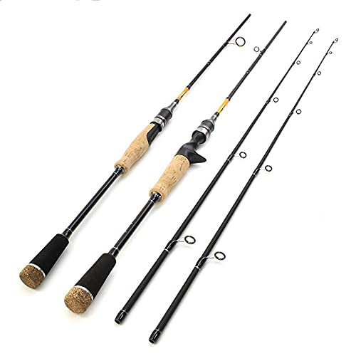 Amazon | YOXIXI 2.1m 2チップ高カーボンルアーフィッシングロッド、M 