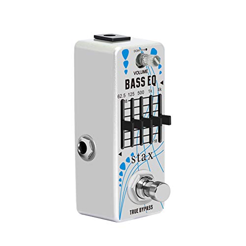 Image of Stax Bass EQ Pedal 5 Band Equalizer Pedals For Bass Guitar With 5 Band Graphic Mini Size True Bypass