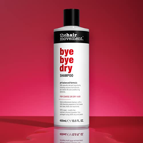 Bye Bye Dry Shampoo (400ml) - sulphate free, paraben free, moisturising hair shampoo from The Hair Movement. - Salon Professional Shampoo to Nourish Dry Hair, Softly Cleanse - For Coarse or Dry Hair - Image 3