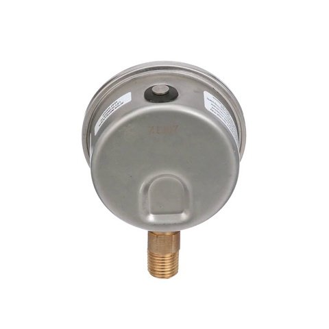 Image of Winters 2-1 /2 inch Dial Size, Liquid Filled Industrial Pressure Gauge, Brass Internals, 304 Stainless Steel Case, Dual Scale 0-60 psi /kPa, 1.5% Acc, 1 /4 inch NPT Bottom Mount, Glycerin Filled Pressure Gauge