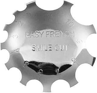 Easy French Smile Cut Line Edge Trimmer Manicure Nail Art Stencil Template Tool Durable Stainless Steel Manicure Nail Art Stencil Template Tool