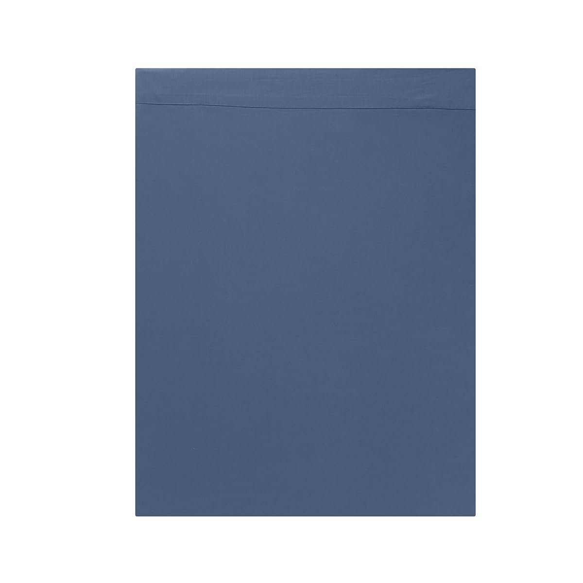 Drap plat bleu en coton DODO Studio pour lit une ou deux places