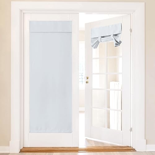 NICETOWN Door Blinds for Living Room Window, Thermal Insulated Curtains for Covering Privacy Tricia French Front Door Curtain for Kitchen, 1 Panel, 36