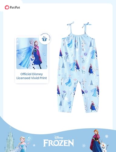 Image of Disney Frozen Elsa Princess Minnie Stitch Marie Girls Romper with Bow Tie Strap and Headband Cute Jumpsuit for Baby & Toddler
