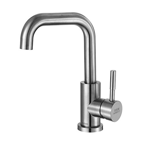 Robinet d'eau de cuisine FBSHAD mitigeur inox 304 à rotation 360 de trou