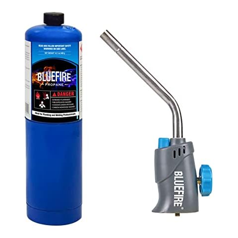 BlueFire Gas Welding Torch Head with Propane Kit Cover