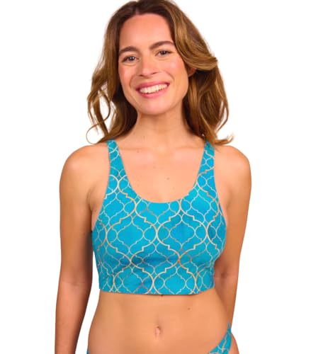 Kiniki Women's Tan Through Cropkini Bikini Top Swimwear (5th Generation)