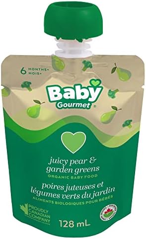 Baby Gourmet Juicy Pear Garden Greens, 1-Pack
