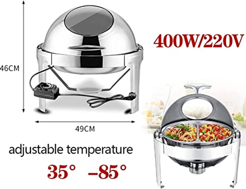 Chafing dish 6L et serveurs de buffet électriques avec couvercle - 3