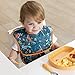 Bumkins Bibs for Girl or Boy, SuperBib Baby and Toddler for 6-24 Months, Essential Must Have for Eating, Feeding, Baby Led Weaning Supplies, Mess Saving Catch Food, Waterproof Fabric 3-pk Jungle