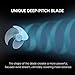 IRIS USA Medium WOOZOO Vortex Desk Fan with 3 Speed Settings and 6 Tilting Head Settings, Quiet and Compact Tabletop Air Circulator Fan with 52 Ft Max Air Distance, Black
