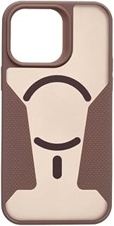 جراب حماية خلفي متوافق مع ماج سيف لموبايل آبل آيفون 14 برو ماكس من الراية، لون كافيه