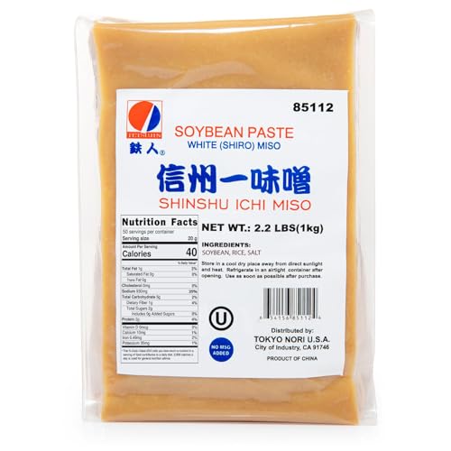 White Soybean Paste (Shiro) Miso, Shinshu Ichi Miso, 2.2 Lbs (35.2 oz)