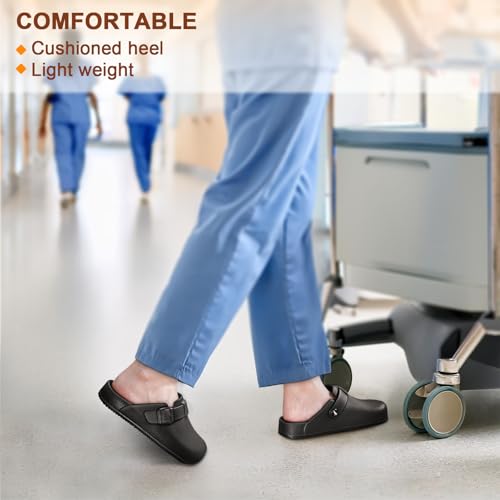 Bigant Womens Clogs,Mercy Mules for Womens Nurse Shoes-Slip on Garden Work Shoes - Image 6