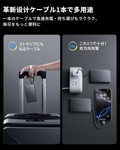 TORRAS MiniMag モバイル バッテリー ケーブル内蔵 PB6 の商品画像 4