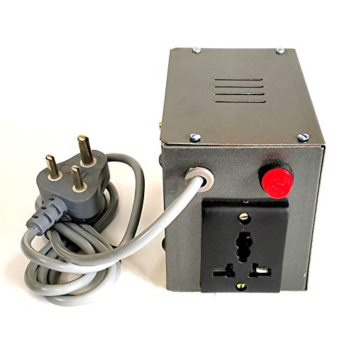 Image of Kundip Voltage Converter 220V to 110V Step Down Transformer Based Universal Socket Adapter - Dark Grey (1000 Watts)